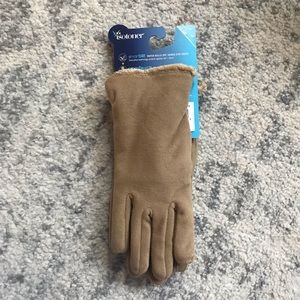 NWT Isotoner Smart-Touch Tan Gloves